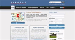 Desktop Screenshot of annapolispropertyservices.com